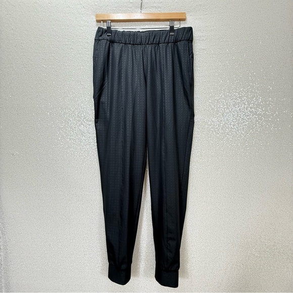 Nike Women’s Dri-Fit Golf Pants UV UPF 40+ Standard Fit Black Grid Pattern - Picture 10 of 12